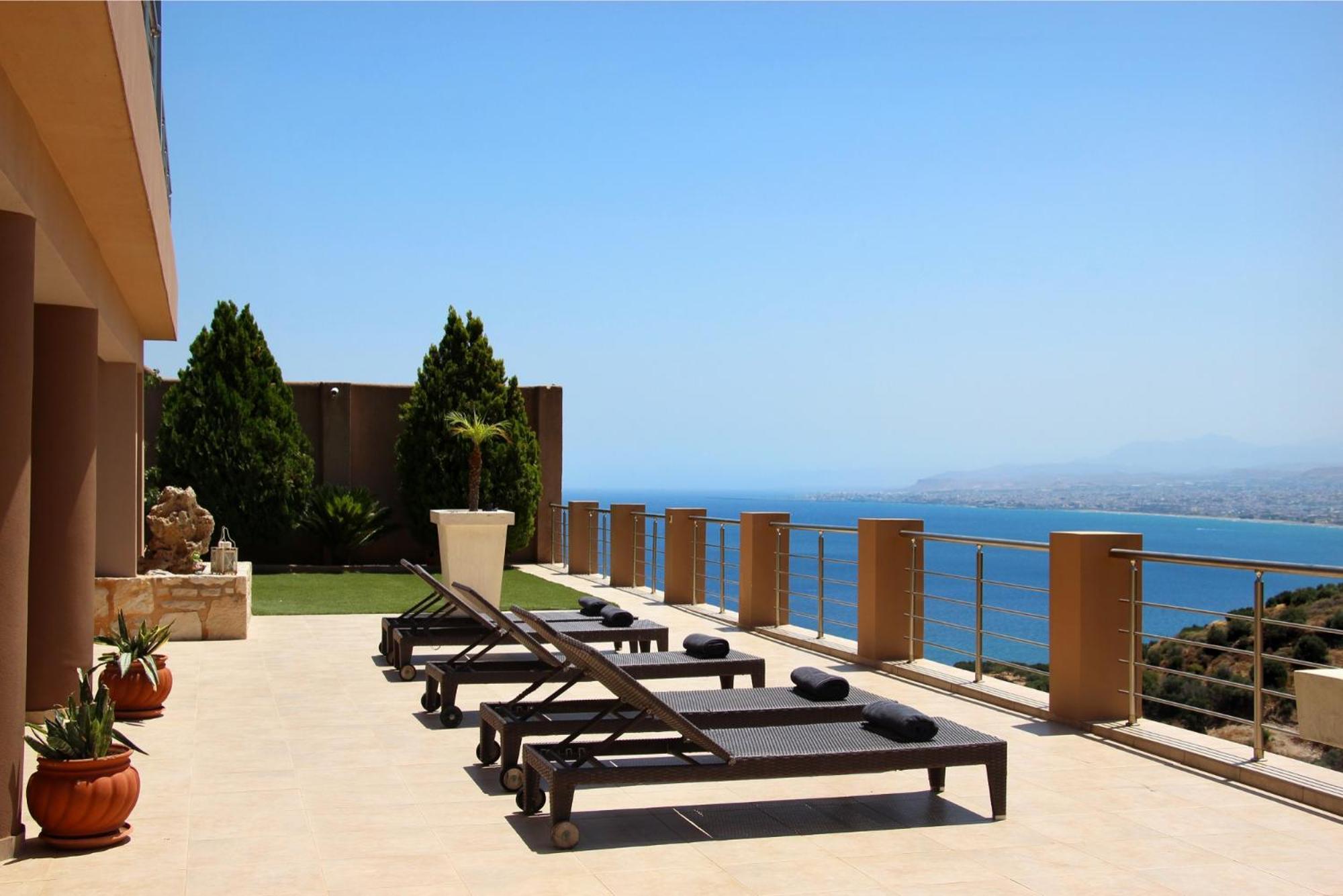 Villa Superb Yiorgos - Heated Pool Jacuzzi - Seaview Heraklion (Crete)